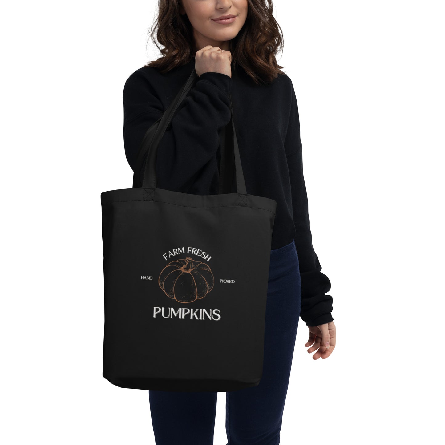 The Fresh Farm Pumpkins Hand Picked Tote Bag, 100% Organic