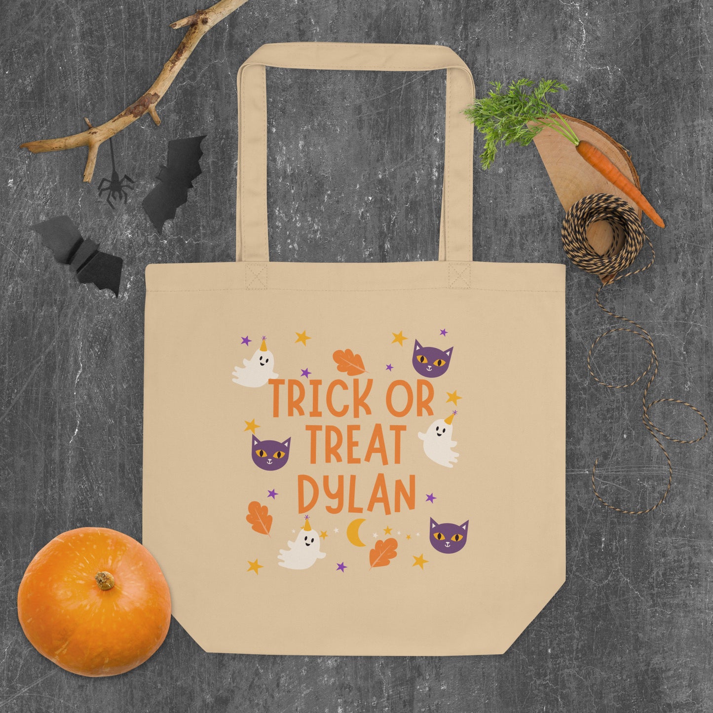 The Personalized Keepsake Trick Or Treat Tote Bag