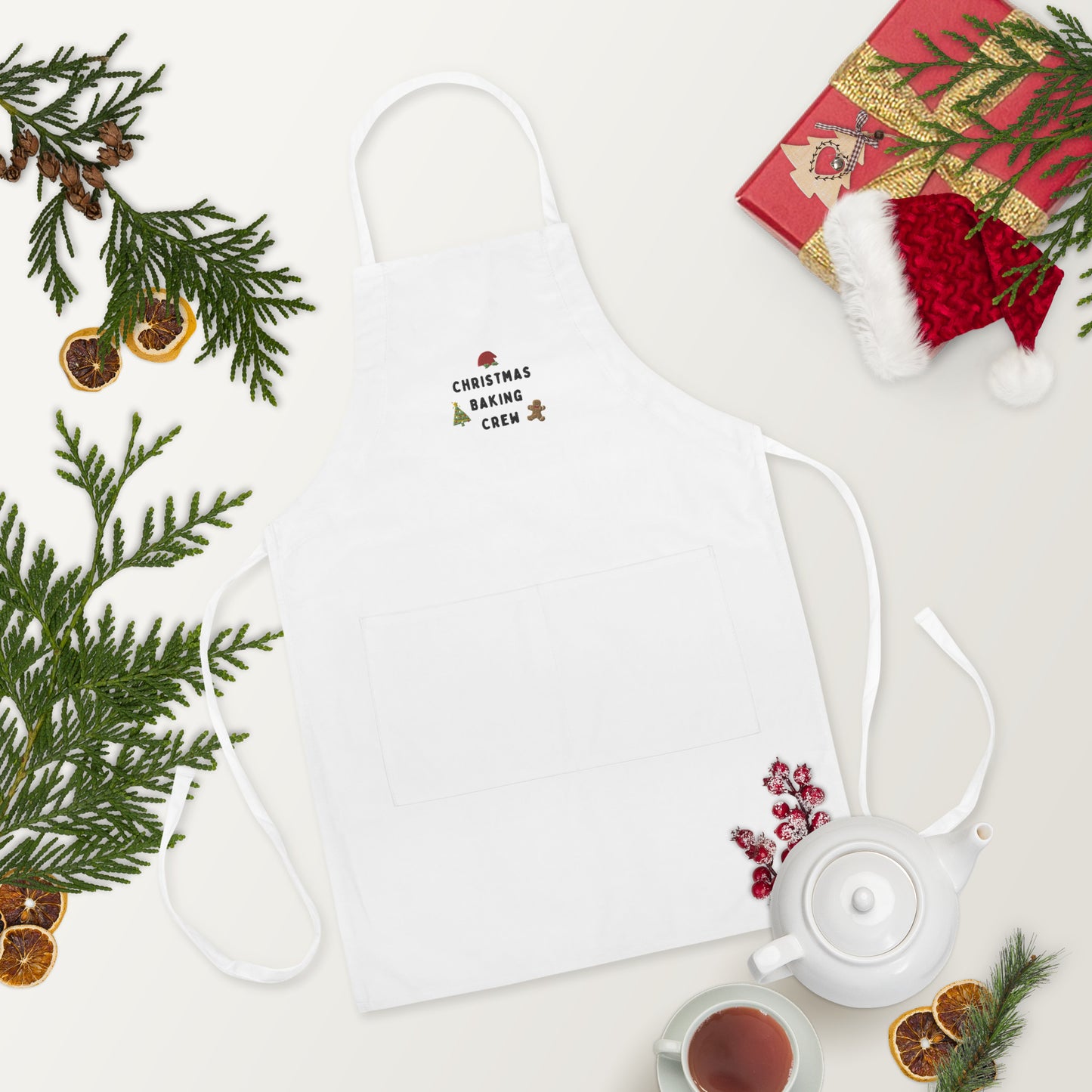 The Christmas Baking Crew Embroidered Apron