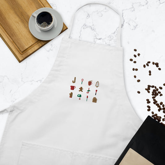 The Holiday Embroidered Apron