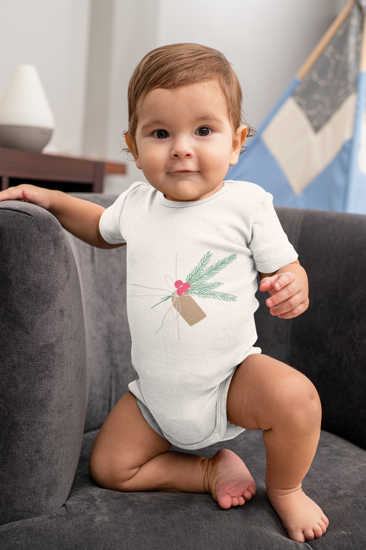 The Wrapped Present Holiday Baby Onesie