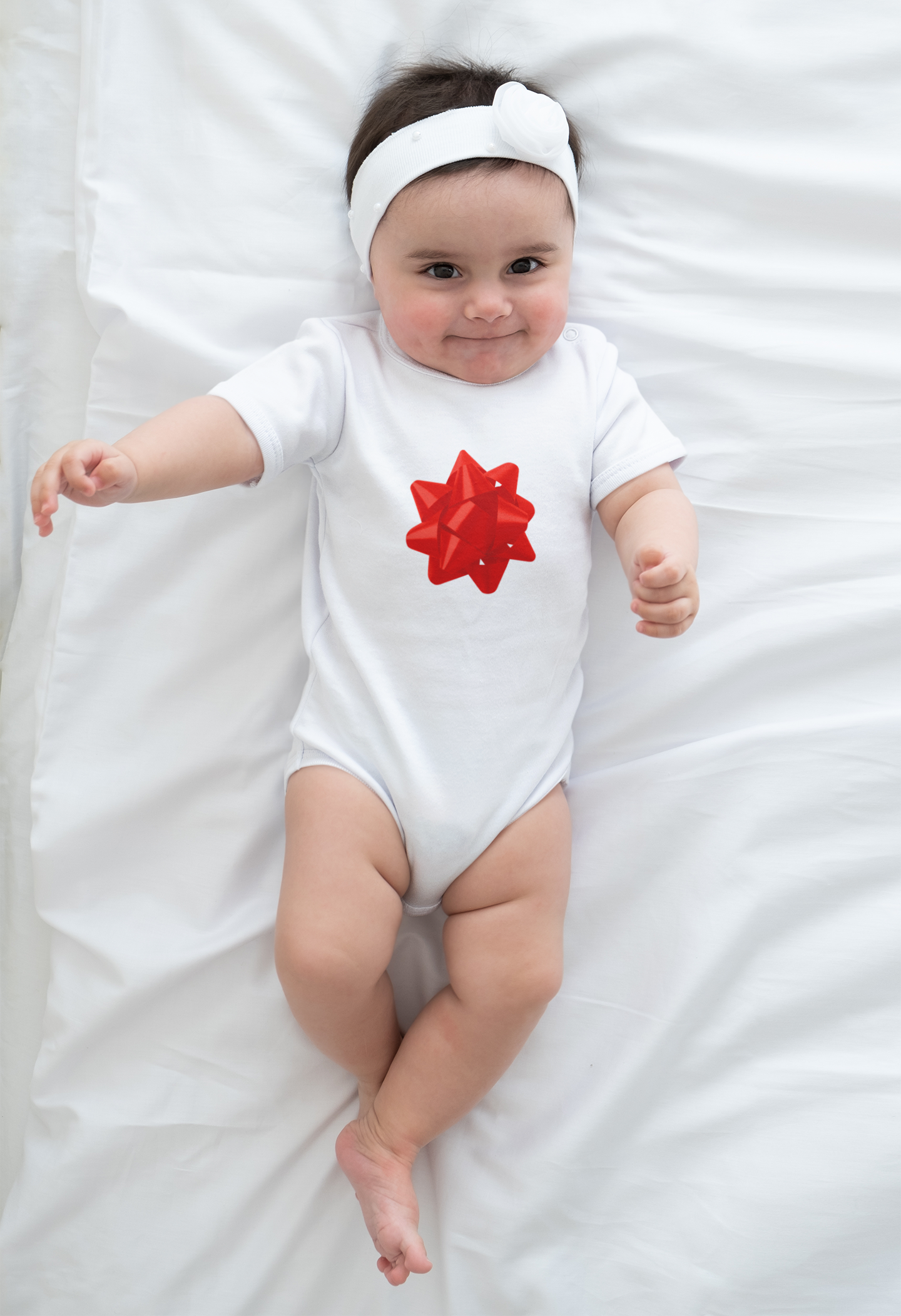 The Wrapped Present Holiday Baby Onesie