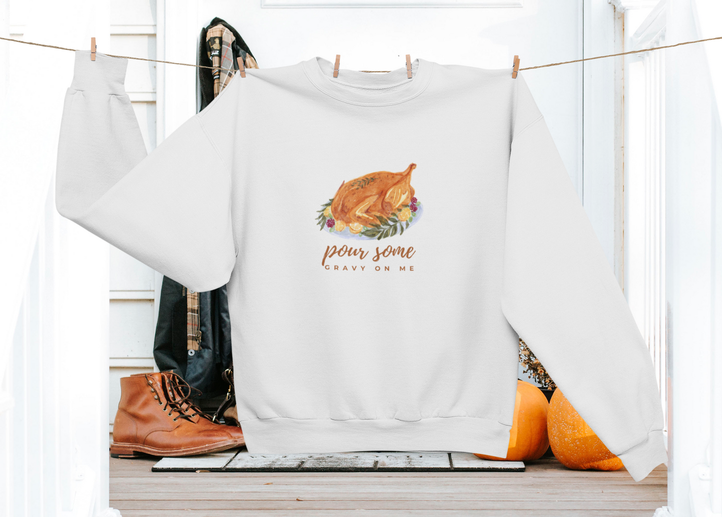 The Pour Some Gravy On Me Holiday Sweatshirt