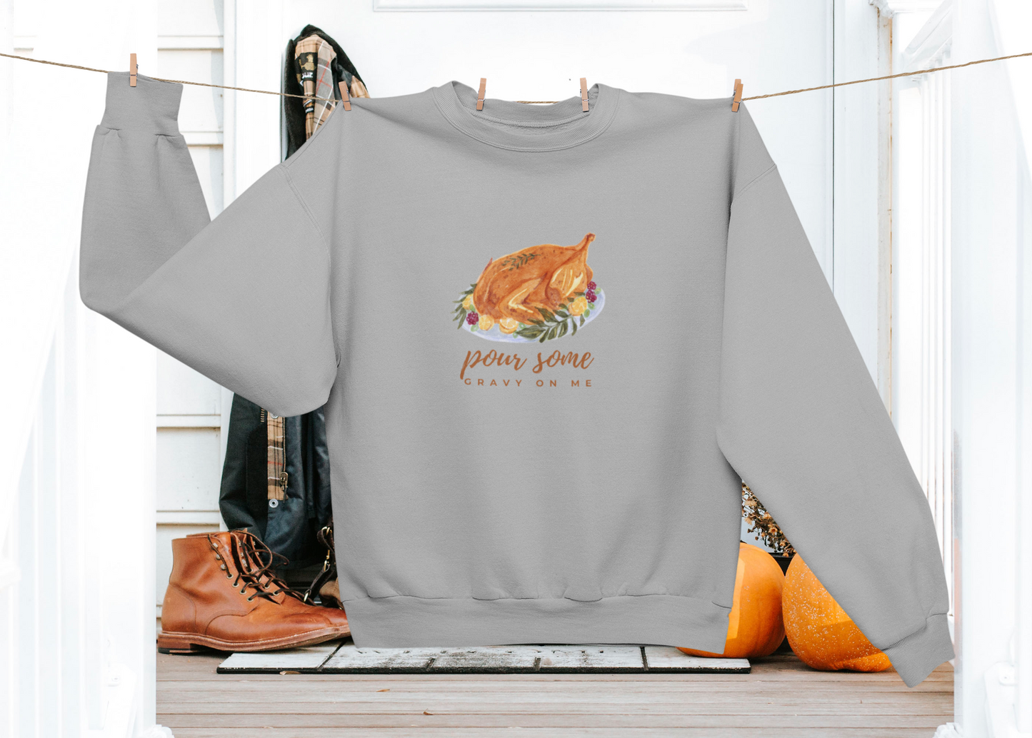 The Pour Some Gravy On Me Holiday Sweatshirt