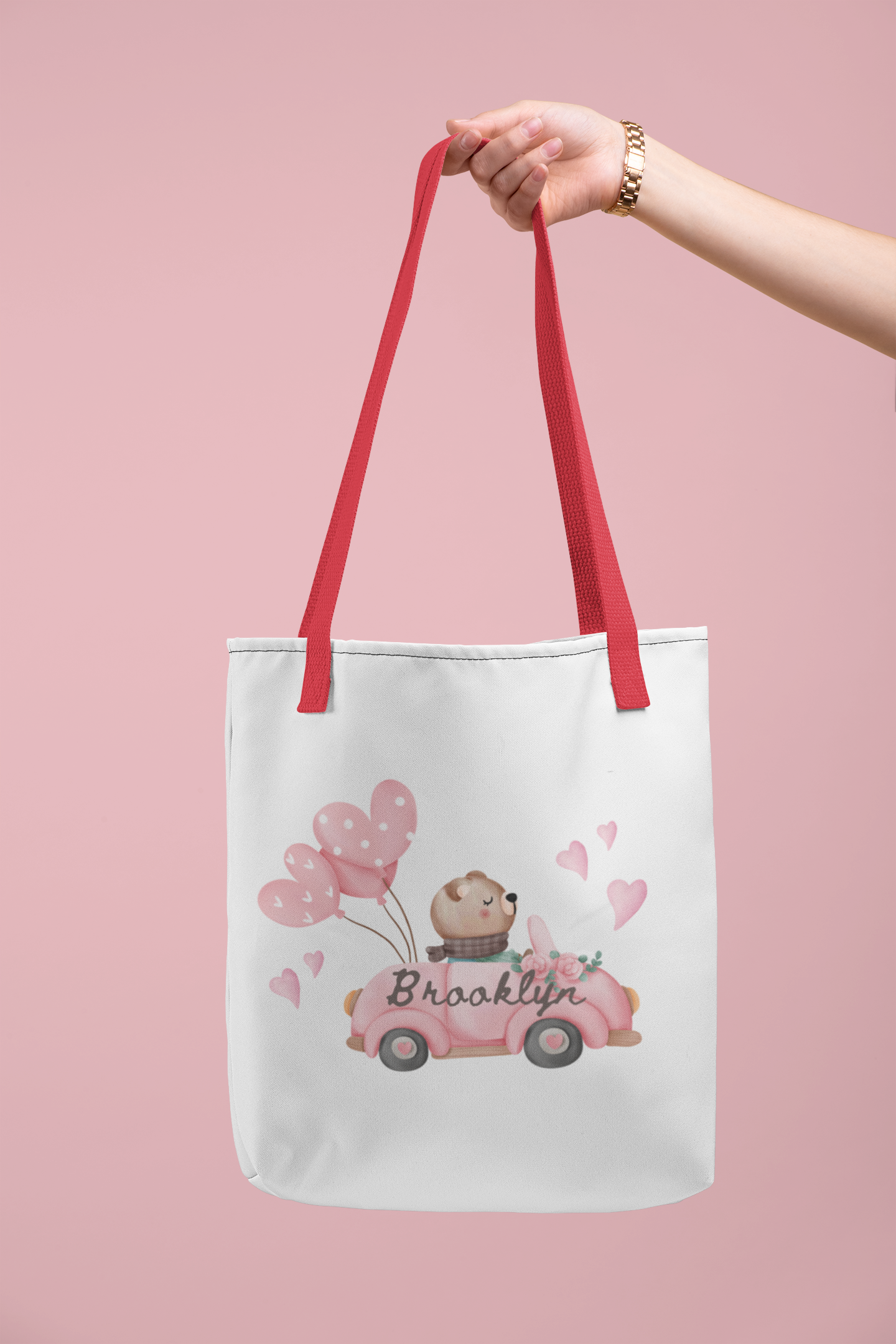 The Personalized Valentine Tote Bag With Name