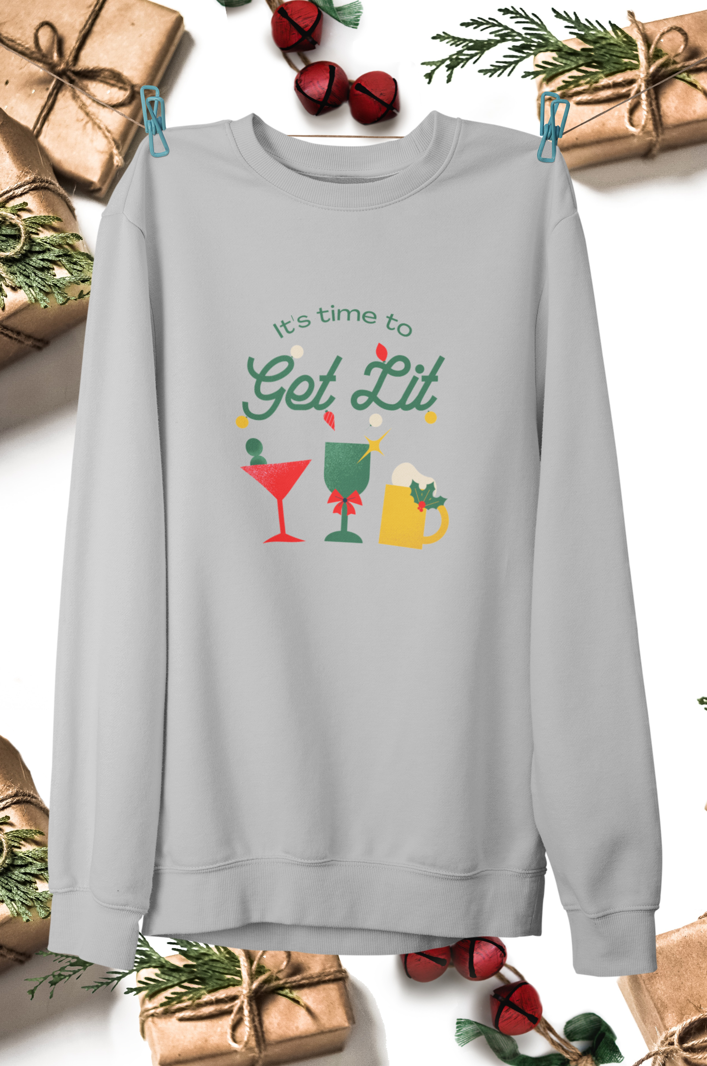 The It's Time To Get Lit Holiday Sweatshirt