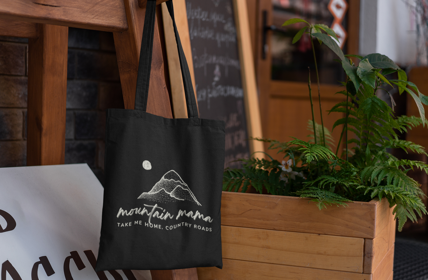 The Mountain Mama Tote Bag, 100% Organic