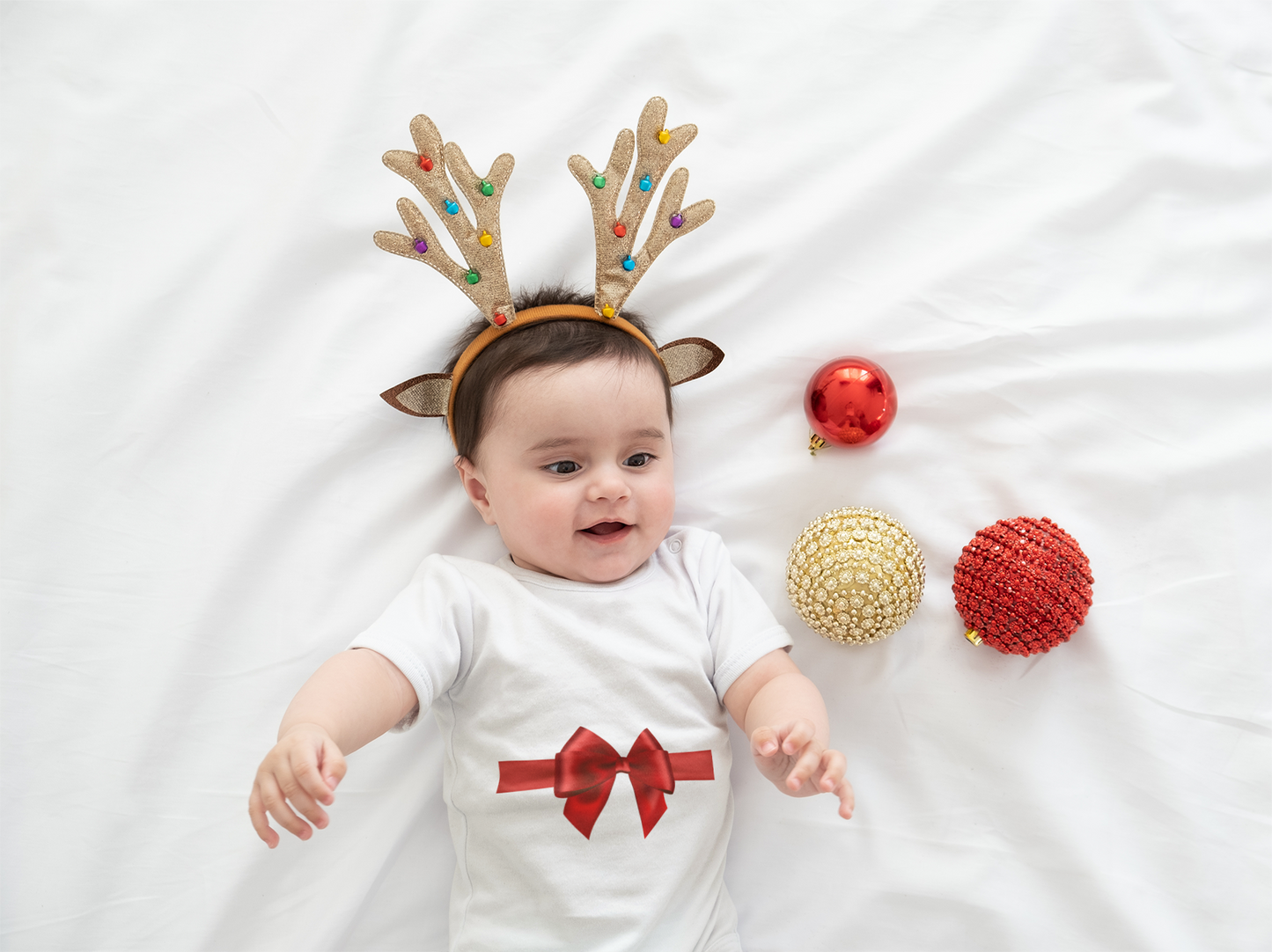 The Wrapped Present Holiday Baby Onesie