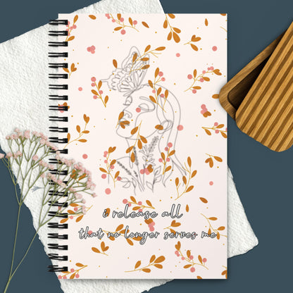 The I Release All That No Longer Serves Me Spiral Notebook