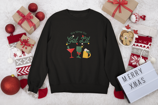 The It's Time To Get Lit Holiday Sweatshirt