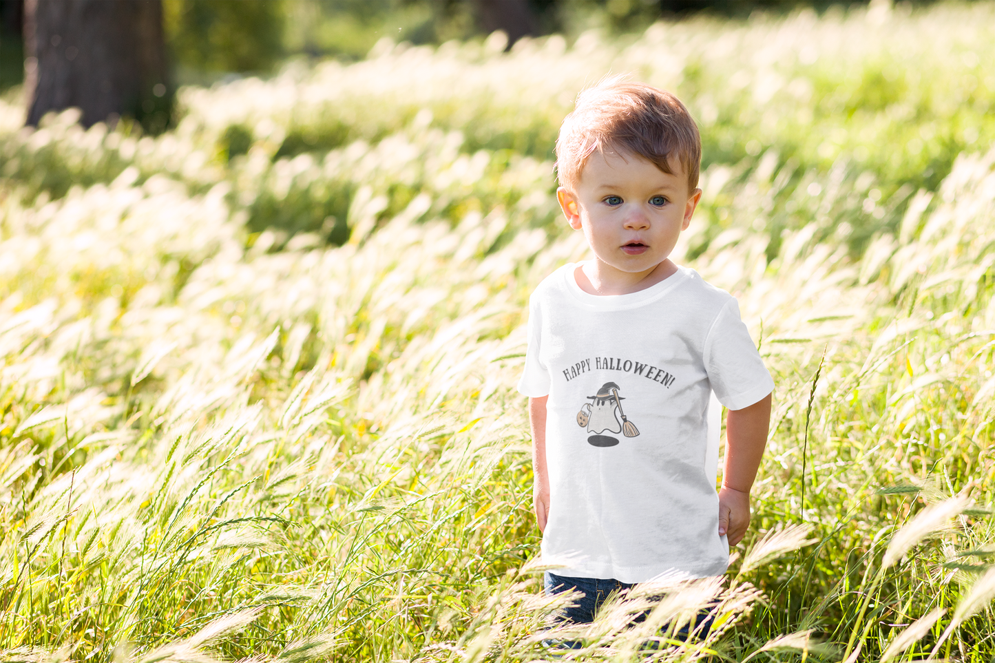 The Happy Halloween Baby Tee, 100% Cotton