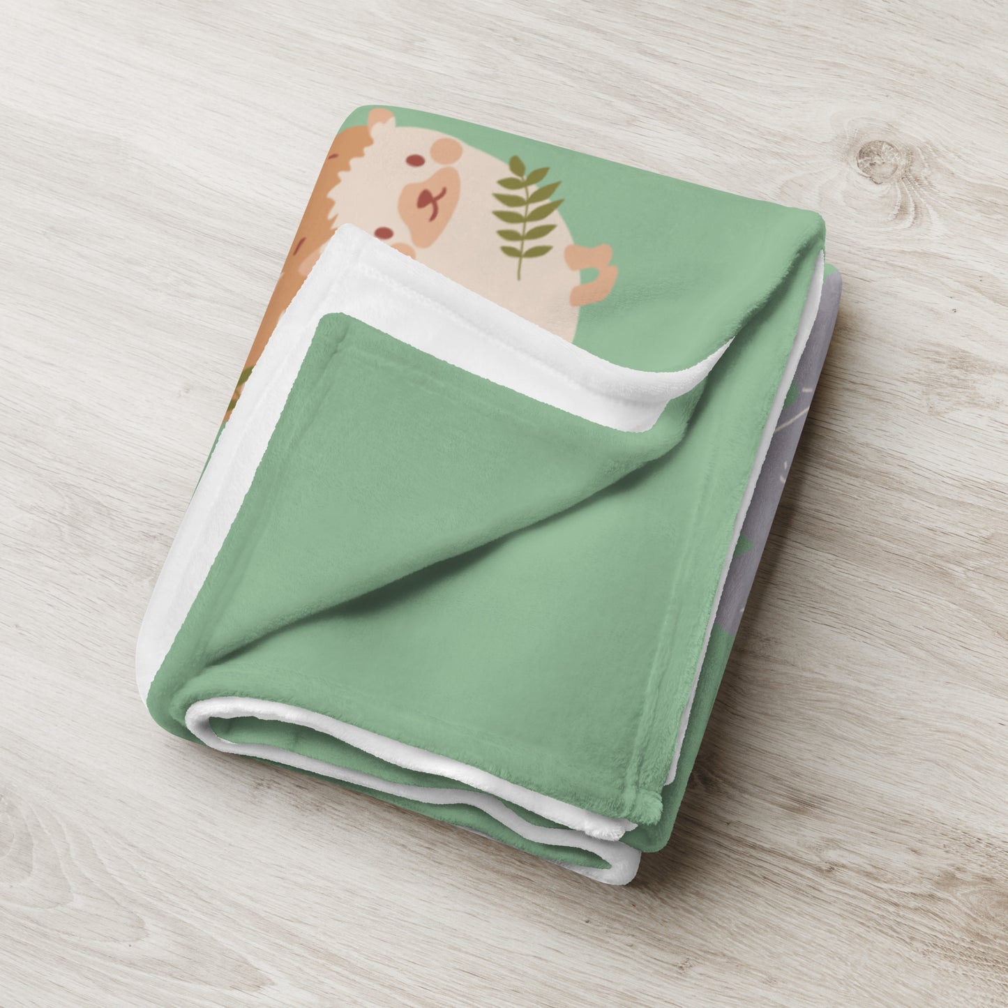 Personalized Children's Zoo Animal Blanket