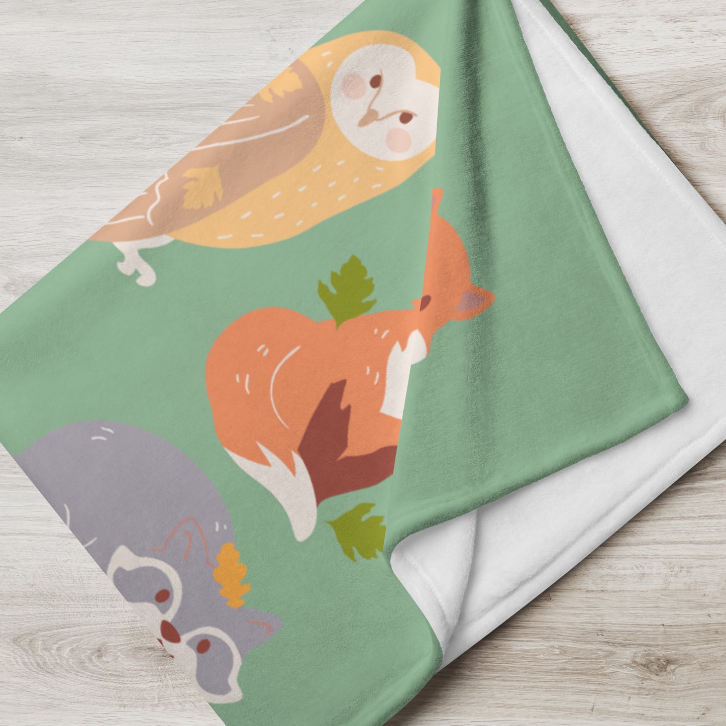 Personalized Children's Zoo Animal Blanket