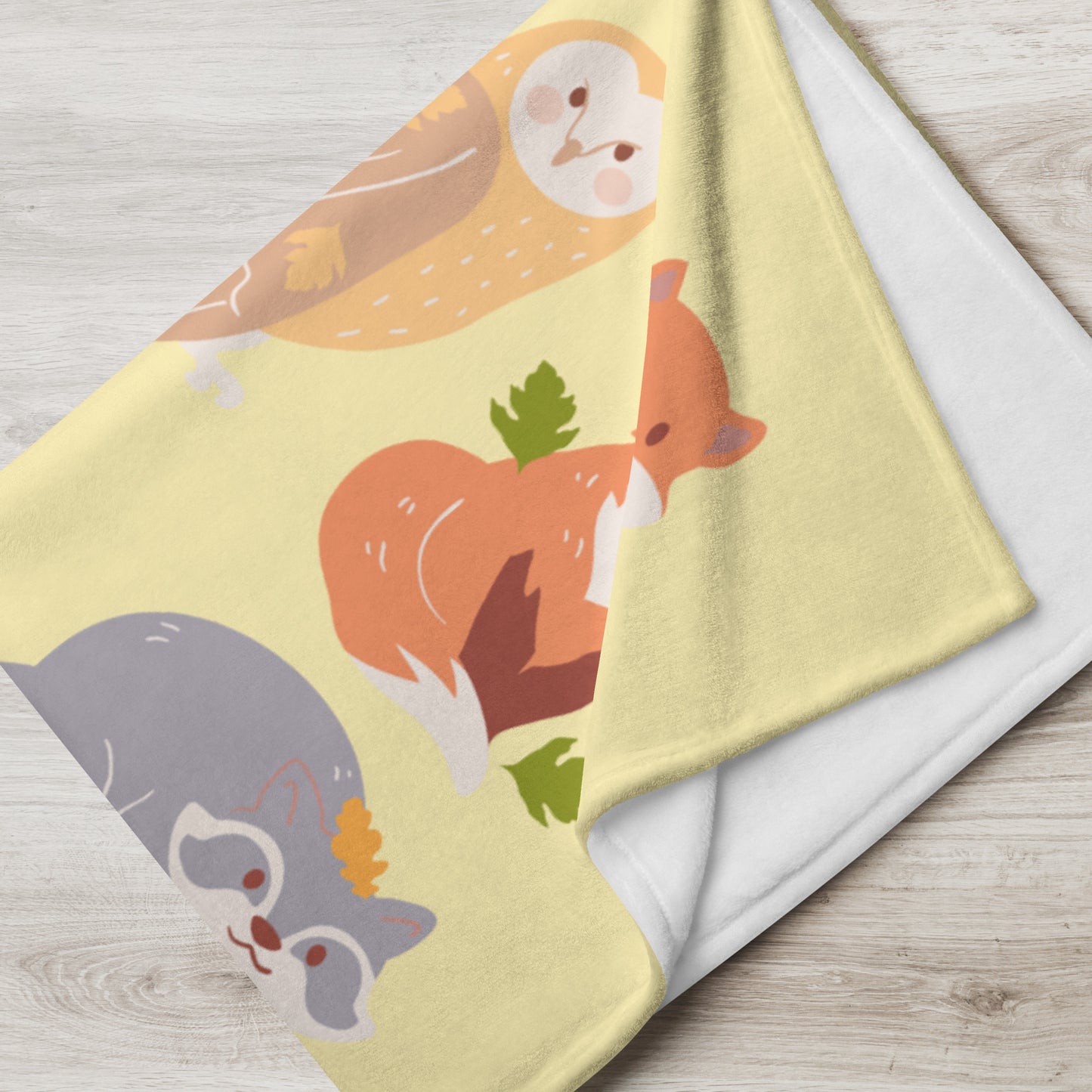 Personalized Children's Zoo Animal Blanket