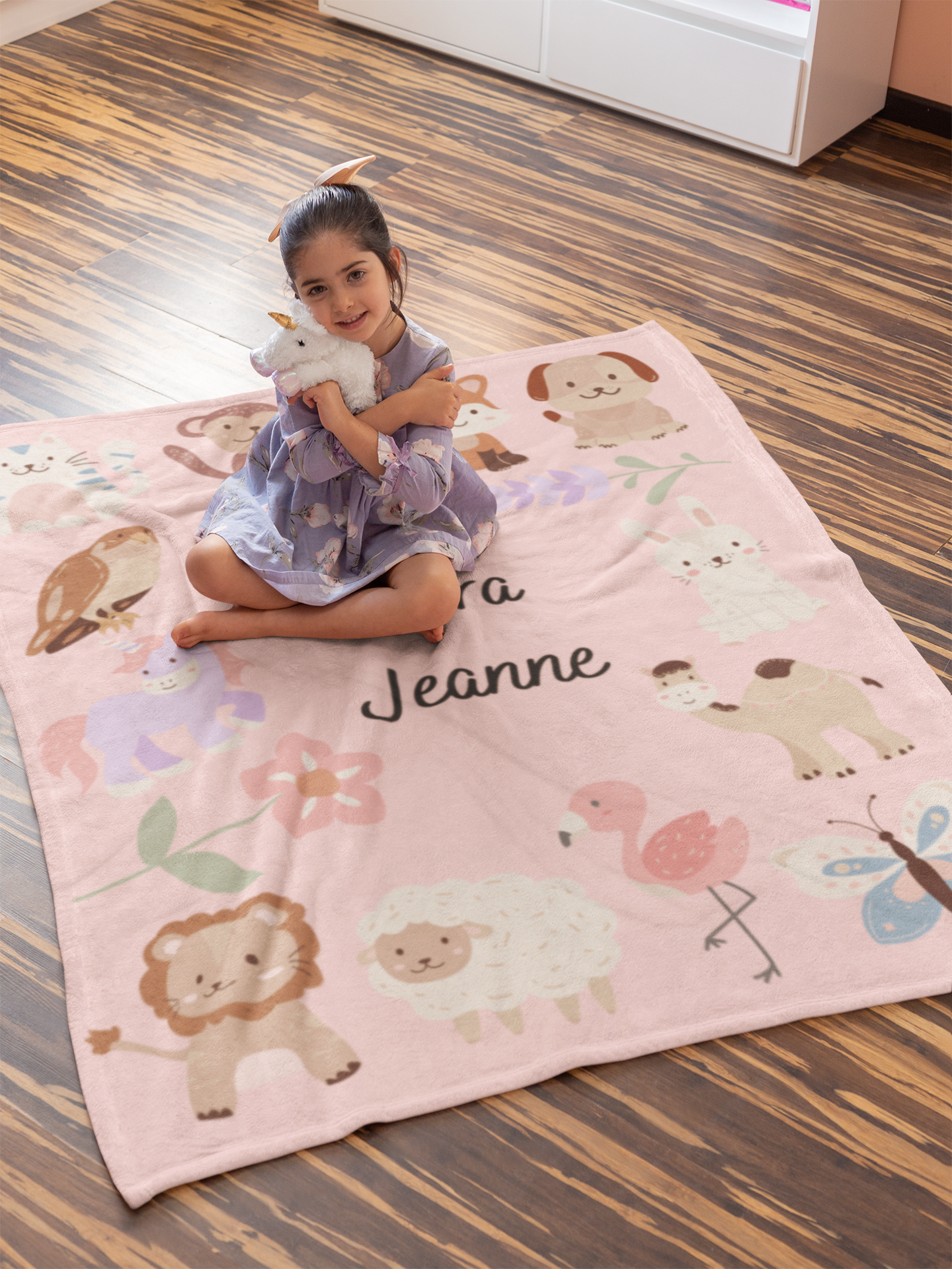 Personalized Children's Favorite Animals Blanket