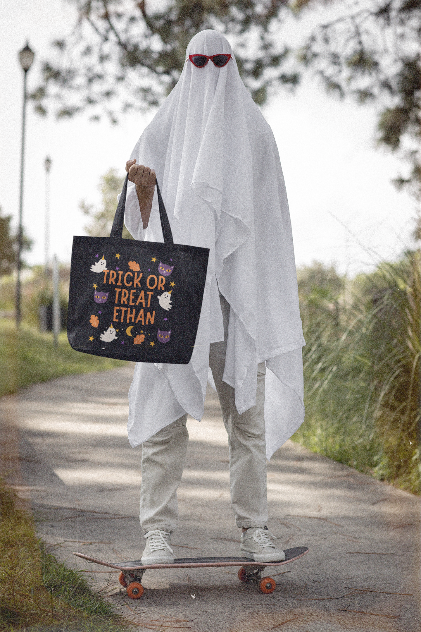 The Personalized Keepsake Trick Or Treat Tote Bag