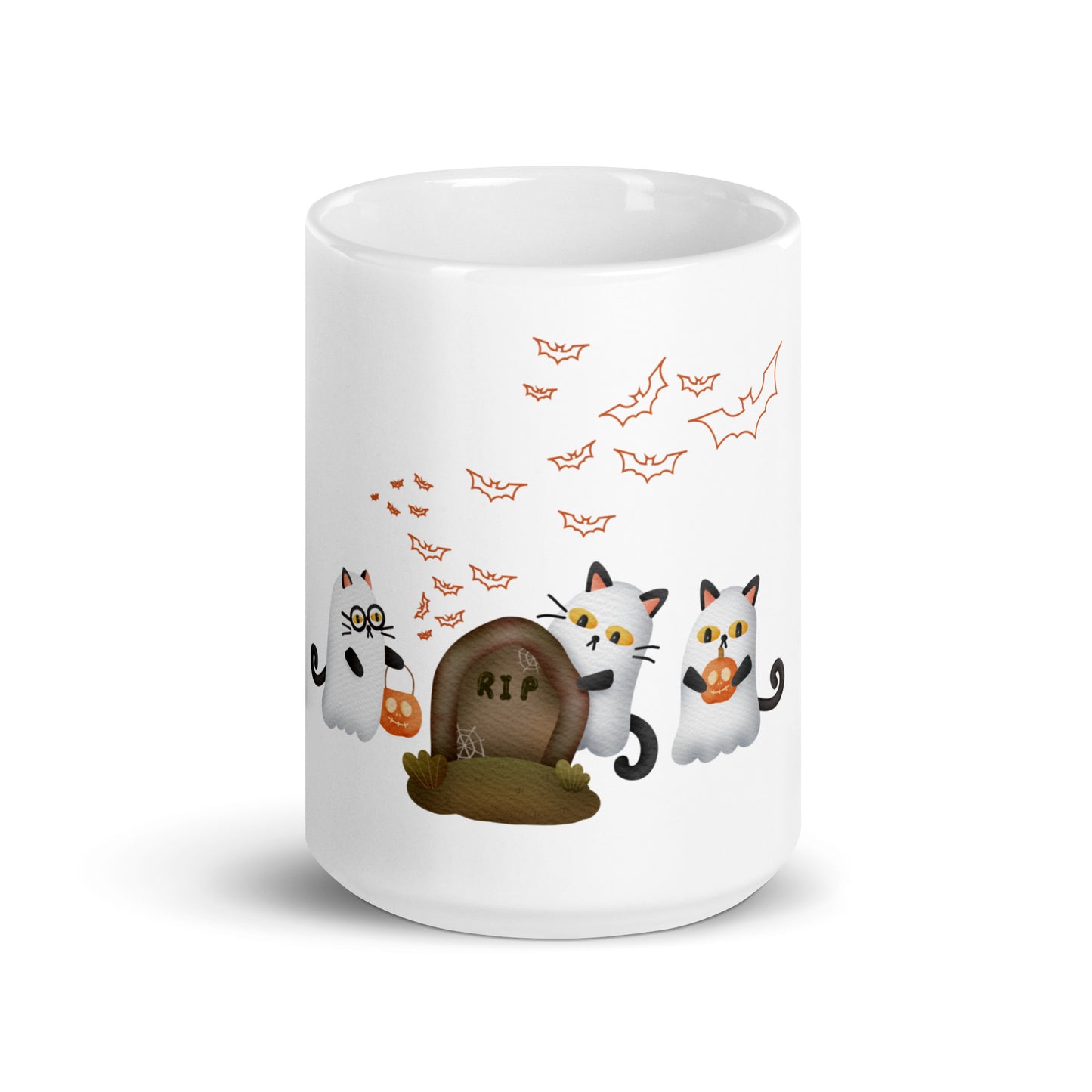 The Ghost Cat Halloween Mug Or Tumbler