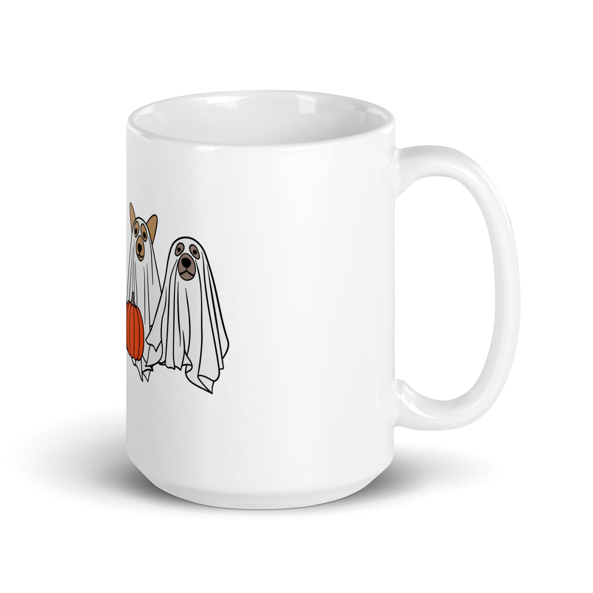 Cute Dog Drinking Glasses, White Dog Mug, Dog Tumbler, Water Glass