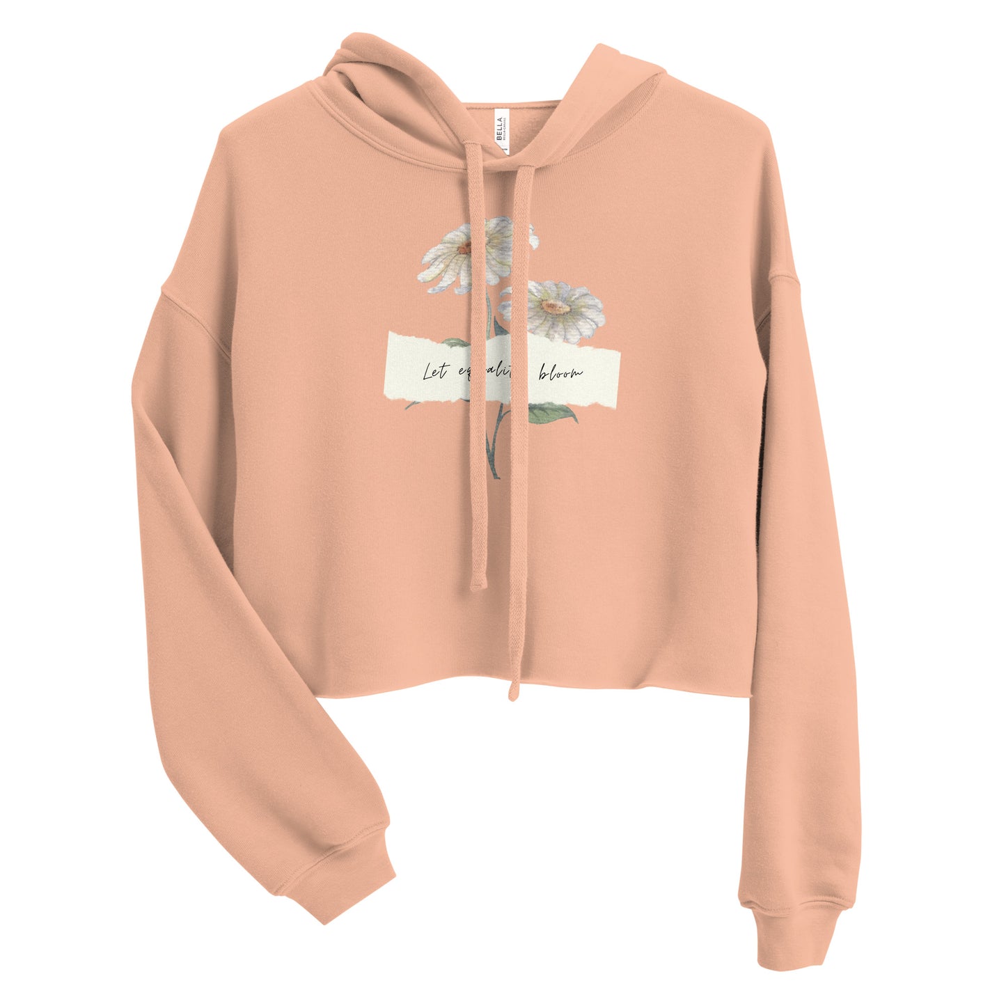 The Let Equality Bloom Crop Hoodie