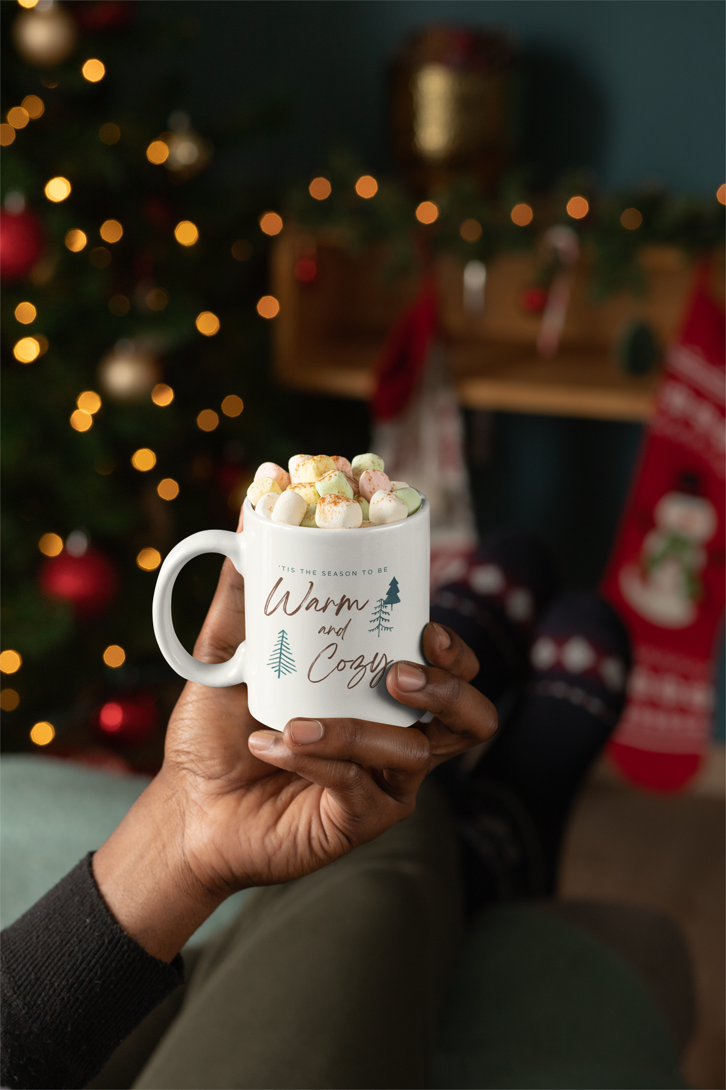 The Tis The Season To Be Warm & Cozy Mug